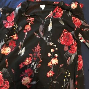 Flowered print shirt